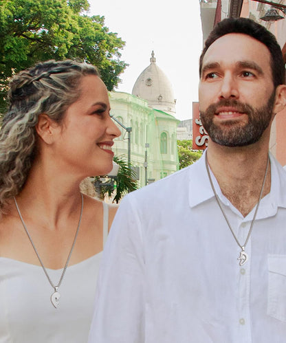 Heart Pendant Necklaces for Women Mens